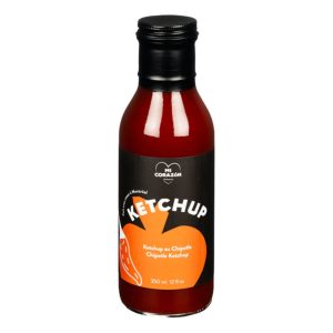 Bouteille de ketchup au chipotle Mi Corazon, sauce fumée et épicée