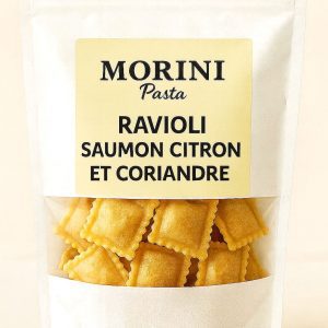 ravioli au saumon, citron et coriandre Morini Pasta