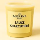 Pot de sauce charcutière Morini Pasta, une sauce savoureuse à base de cornichons.