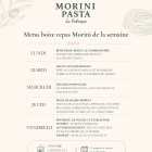 Menu boîte repas de la semaine Morini Pasta à Québec – 5 repas préparés par le chef Carl Murray